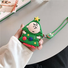 Load image into Gallery viewer, Cute Christmas tree Charlie Snowman Dog Case Airpods 2 1 Cartoon Soft Cover For Apple AirPods Wireless Earphone Merry Christmas