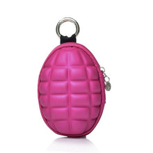 Load image into Gallery viewer, DoreenBeads Stainless Steel Round Keychain Colorful Mini Cute Creative Wallet Grenade Multi-function Key Bag Male,1Piece 2018