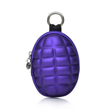 Load image into Gallery viewer, DoreenBeads Stainless Steel Round Keychain Colorful Mini Cute Creative Wallet Grenade Multi-function Key Bag Male,1Piece 2018