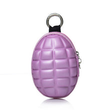 Load image into Gallery viewer, DoreenBeads Stainless Steel Round Keychain Colorful Mini Cute Creative Wallet Grenade Multi-function Key Bag Male,1Piece 2018