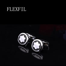Load image into Gallery viewer, FLEXFIL Luxury shirt cufflinks for men's Brand cuff buttons cuff links gemelos High Quality round wedding abotoaduras Jewelry